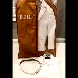 Boys White BJK Communion Suit Set